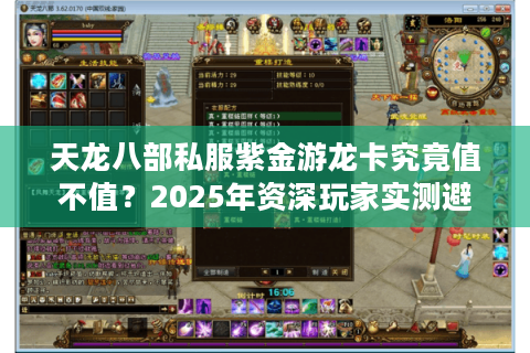 天龙八部私服紫金游龙卡究竟值不值？2025年资深玩家实测避坑指南