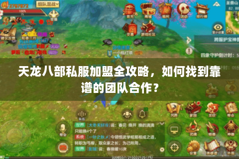 天龙八部私服加盟全攻略，如何找到靠谱的团队合作？