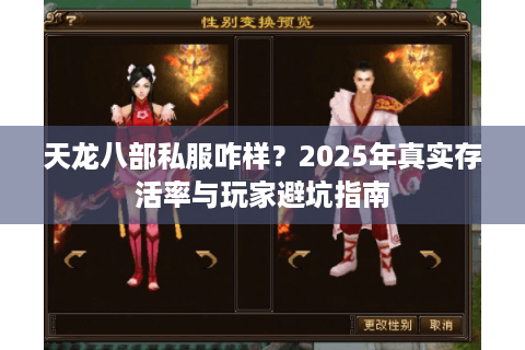 天龙八部私服咋样？2025年真实存活率与玩家避坑指南