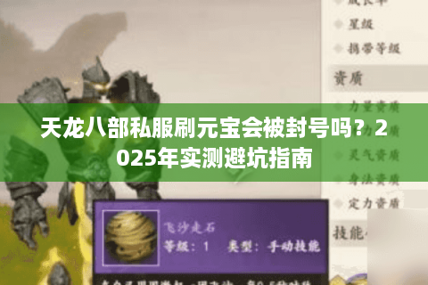 天龙八部私服刷元宝会被封号吗？2025年实测避坑指南