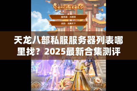 天龙八部私服服务器列表哪里找？2025最新合集测评
