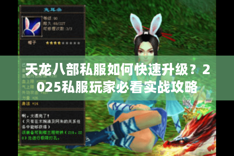 天龙八部私服如何快速升级？2025私服玩家必看实战攻略