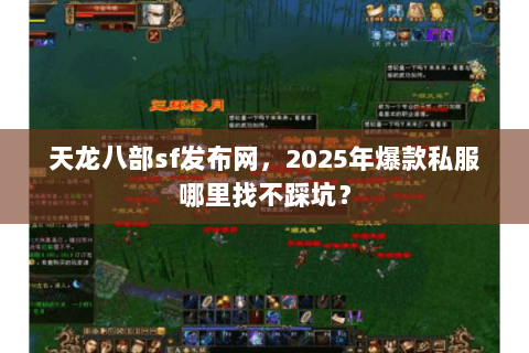天龙八部sf发布网，2025年爆款私服哪里找不踩坑？
