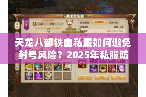 天龙八部铁血私服如何避免封号风险？2025年私服防检测全攻略