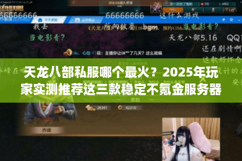 天龙八部私服哪个最火？2025年玩家实测推荐这三款稳定不氪金服务器