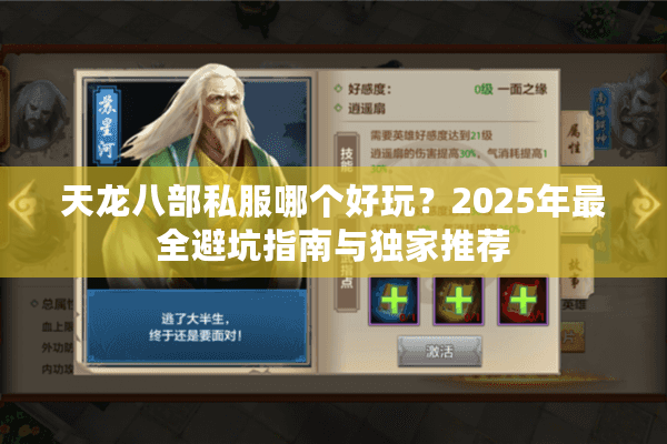 天龙八部私服哪个好玩？2025年最全避坑指南与独家推荐