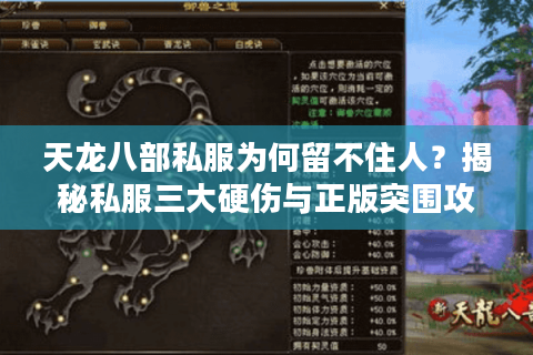天龙八部私服为何留不住人？揭秘私服三大硬伤与正版突围攻略