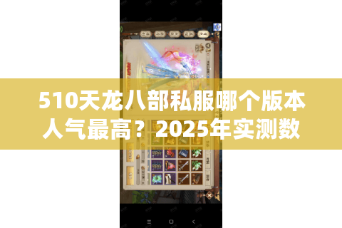 510天龙八部私服哪个版本人气最高？2025年实测数据解析