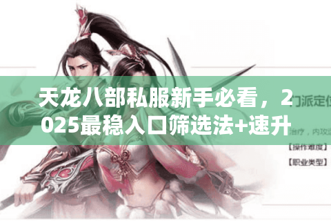天龙八部私服新手必看，2025最稳入口筛选法+速升秘籍