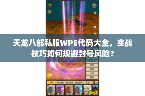 天龙八部私服WPE代码大全，实战技巧如何规避封号风险？