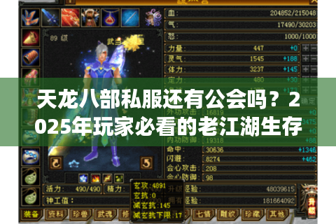 天龙八部私服还有公会吗？2025年玩家必看的老江湖生存指南