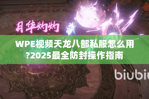 WPE视频天龙八部私服怎么用?2025最全防封操作指南