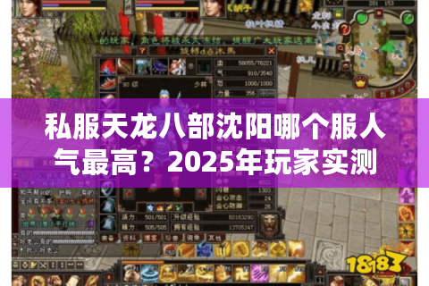 私服天龙八部沈阳哪个服人气最高？2025年玩家实测榜单揭秘