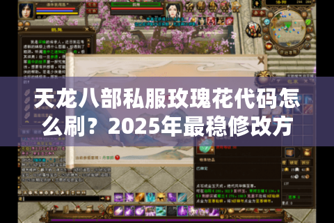 天龙八部私服玫瑰花代码怎么刷？2025年最稳修改方案实测