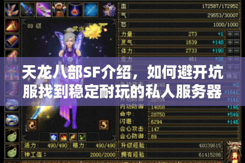 天龙八部SF介绍，如何避开坑服找到稳定耐玩的私人服务器？