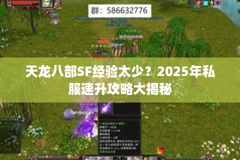 天龙八部SF经验太少？2025年私服速升攻略大揭秘