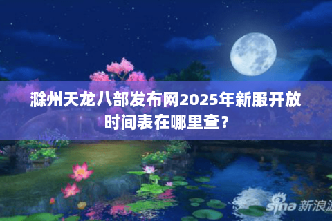 滁州天龙八部发布网2025年新服开放时间表在哪里查? 滁州天龙八部发布网2025年新服开放时间表在哪里查?