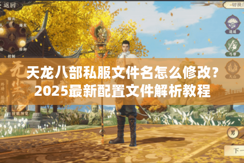 天龙八部私服文件名怎么修改？2025最新配置文件解析教程