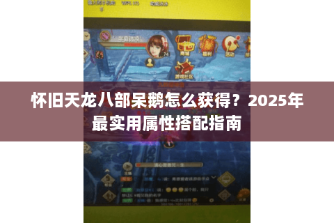 怀旧天龙八部呆鹅怎么获得？2025年最实用属性搭配指南