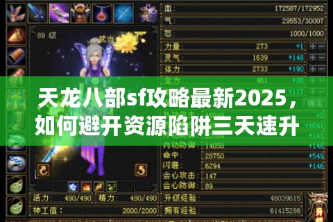 天龙八部sf攻略最新2025，如何避开资源陷阱三天速升60级？